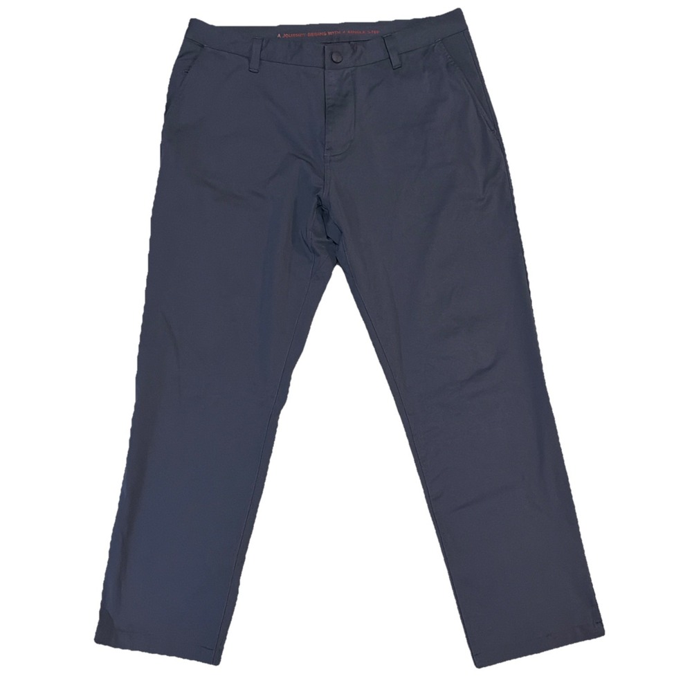Rhone Pants Mens Size 34x27 Gray Slim Tapered Commuter Pant Summerweight Flex